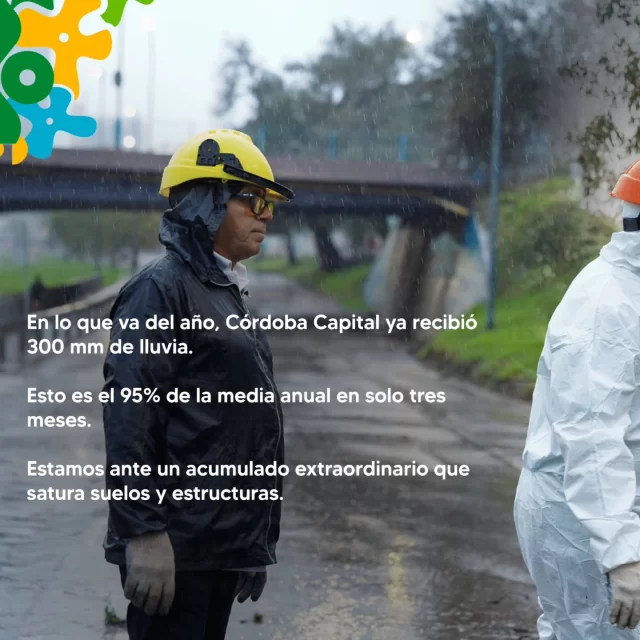 El impacto de un año récord en milímetros. 🌧️📊

Te compartimos los datos que explican por qué el sistema hídrico de la ciudad se encuentra bajo una presión extrema y cómo estamos trabajando para dar respuesta inmediata.

A los desafíos le ponemos cuerpo, cabeza y compromiso para que Córdoba siga adelante.